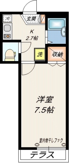 大田区鵜の木のマンションの間取り