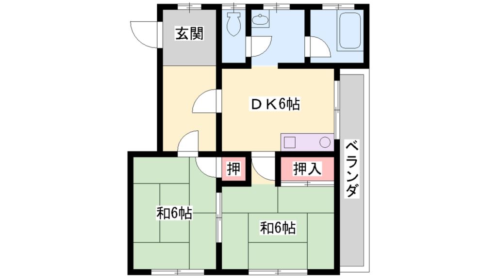 春日野マンションの間取り