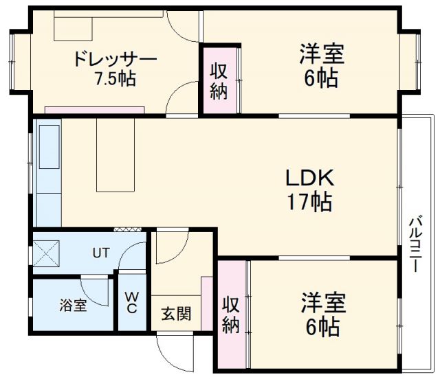 本地ヶ原住宅10棟の間取り