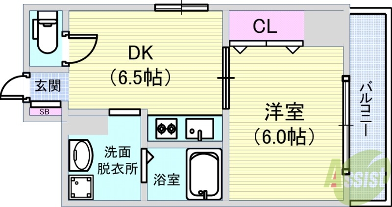 【グローリーハイツ山本IIの間取り】