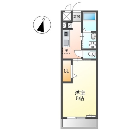 【姫路市大津区北天満町のアパートの間取り】