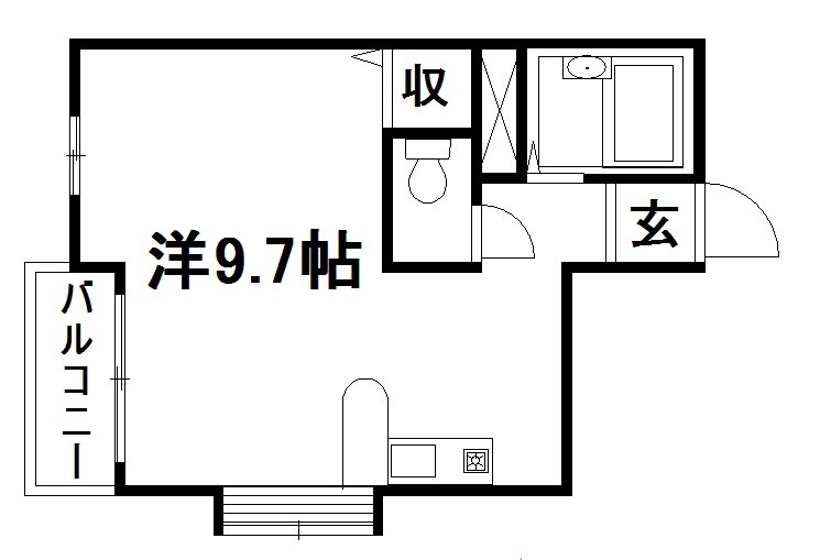 浜松市中央区植松町のアパートの間取り