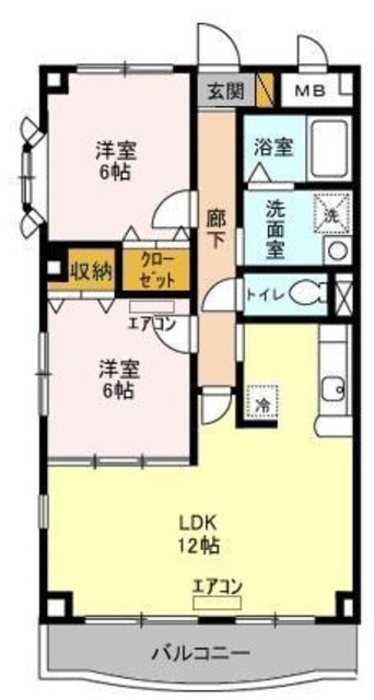 サニーコート18の間取り