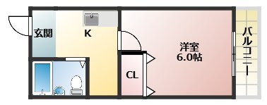 【松原市岡のマンションの間取り】