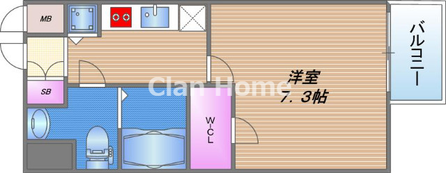 オルゴグラート森ノ宮南館の間取り