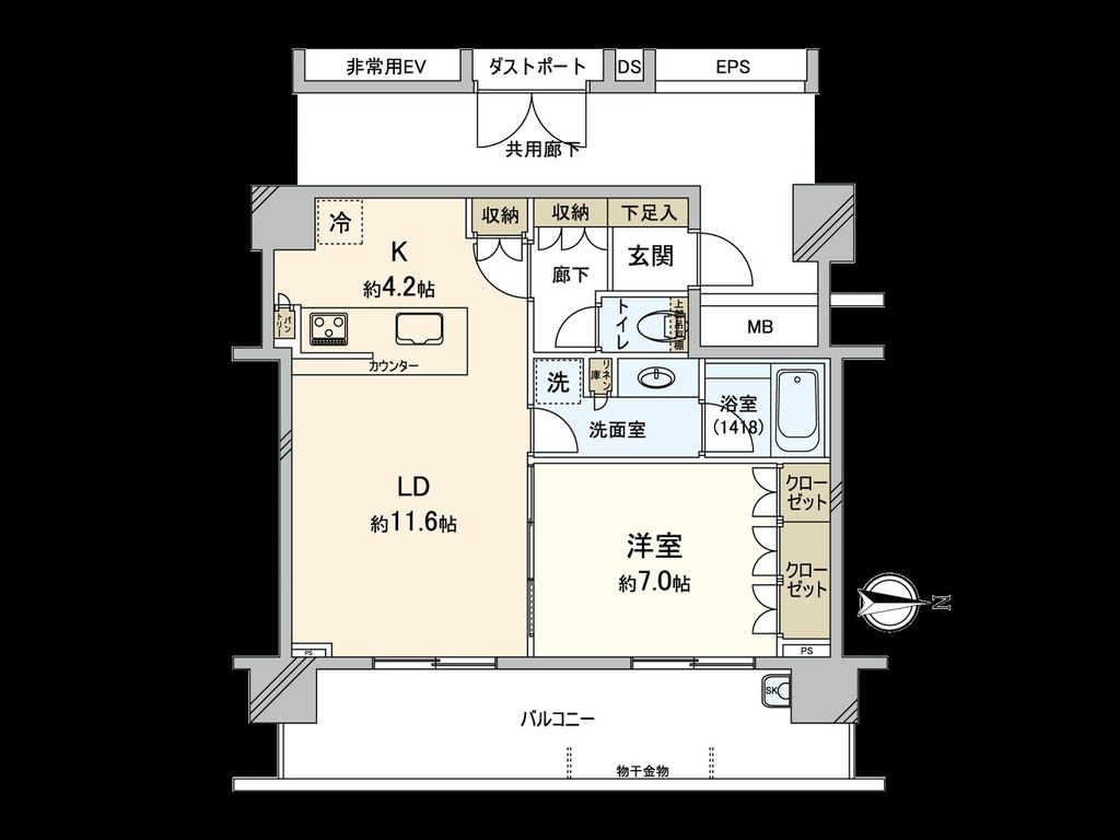 パークタワー梅田の間取り