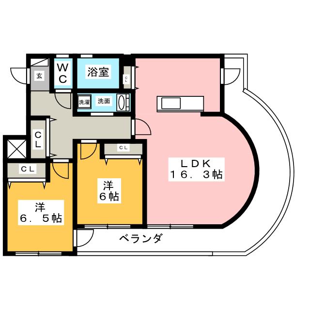 Ｂｏｎｈｅｕｒ衣丘の間取り