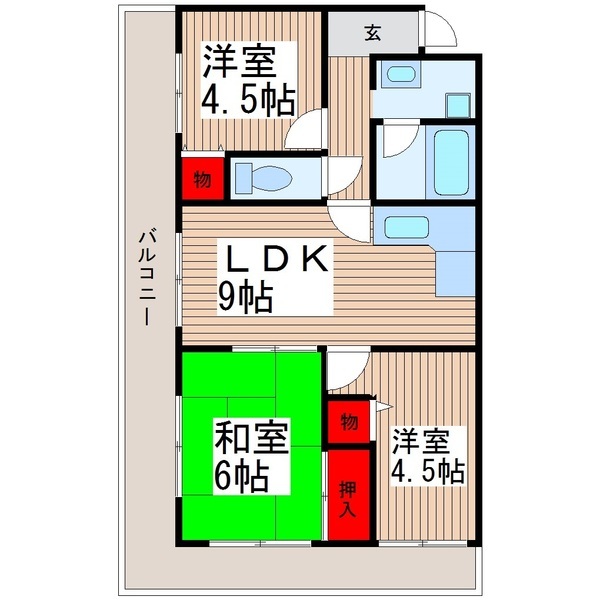 レスポワール池田の間取り