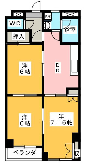 川越マンションの間取り