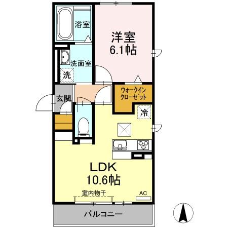 プランドール安良田の間取り