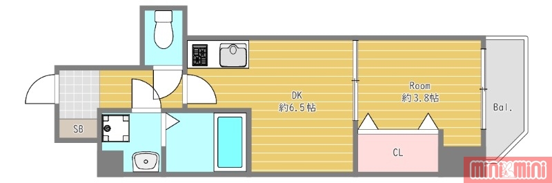 GARDENIA城東（ガルデニア城東）の間取り