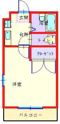 アベニューＢの間取り