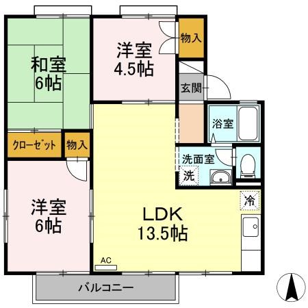 アビーロードＣ棟の間取り