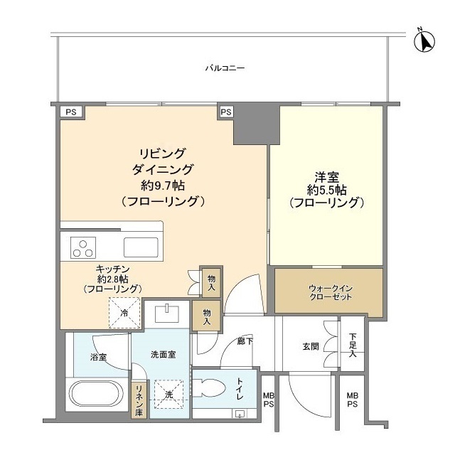 クラッシィタワー東中野の間取り