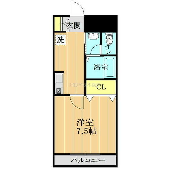 熊本市中央区草葉町のマンションの間取り