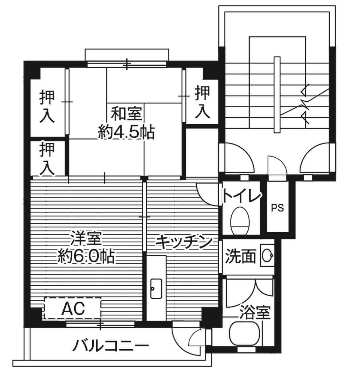 ビレッジハウス 額原 1号棟の間取り