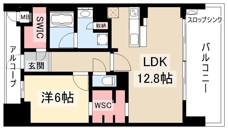 グランパセオ名駅那古野の間取り