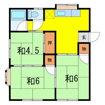 クオリティー2番館の間取り