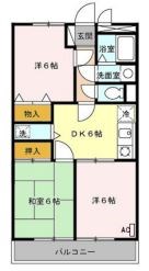 江戸川区東葛西のマンションの間取り