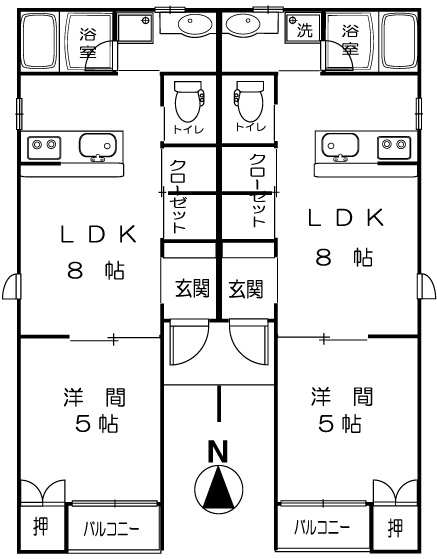 コンフォート美須々の間取り