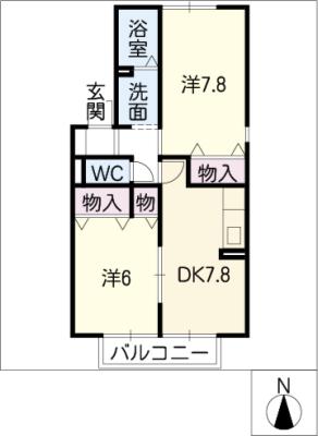 シェソワＮ　Ａ棟の間取り