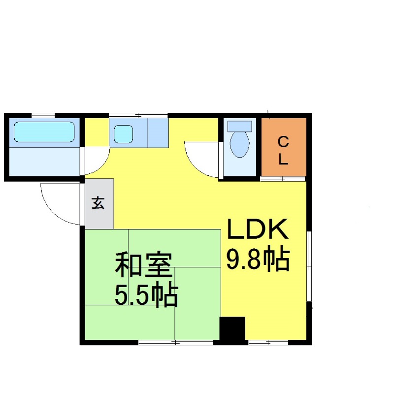 名古屋市中区栄のマンションの間取り