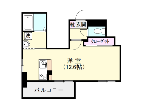 鹿児島市小川町のマンションの間取り