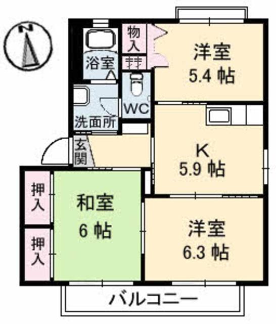 【サン・バリュージュ　Ｃ棟の間取り】