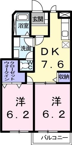 【エスポワール壱番館の間取り】