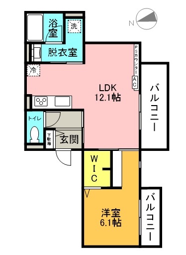 セレーノ駅前の間取り