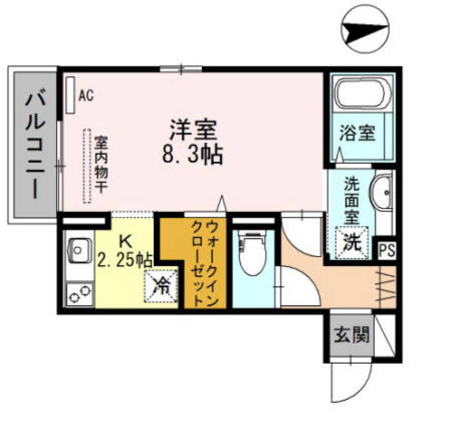 尼崎市元浜町のアパートの間取り