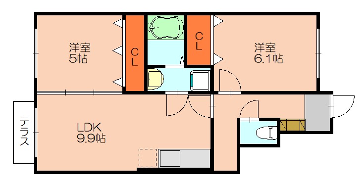 ソレイユの間取り