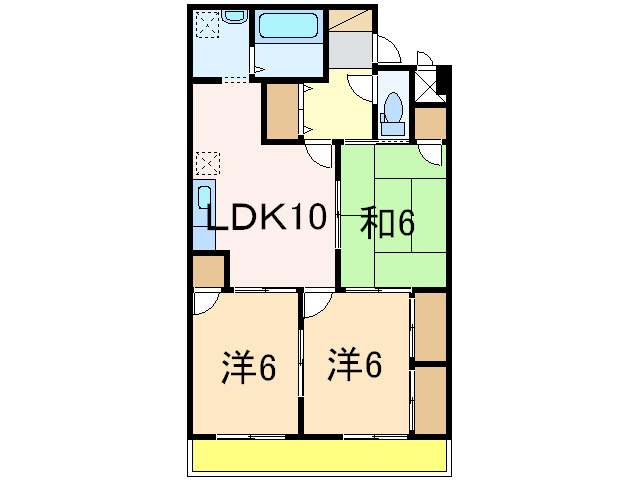 マンション清水の間取り