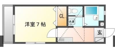 サンライズ南1号館の間取り