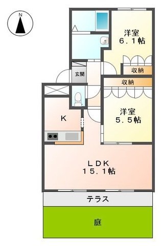 レフィナード湘南の間取り