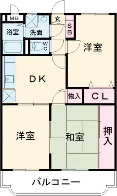 天草市亀場町亀川のマンションの間取り