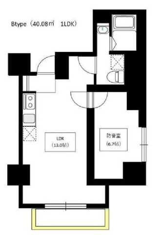 台東区三筋のマンションの間取り