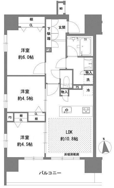 ラグゼナ八王子横山町の間取り