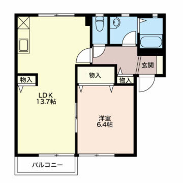 ウイングII　Aの間取り