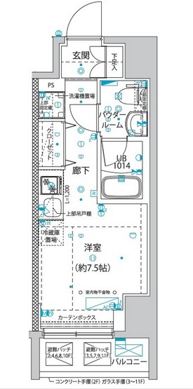 クラリッサ横浜ベーネの間取り