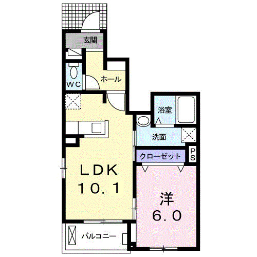 【和歌山市梅原のアパートの間取り】