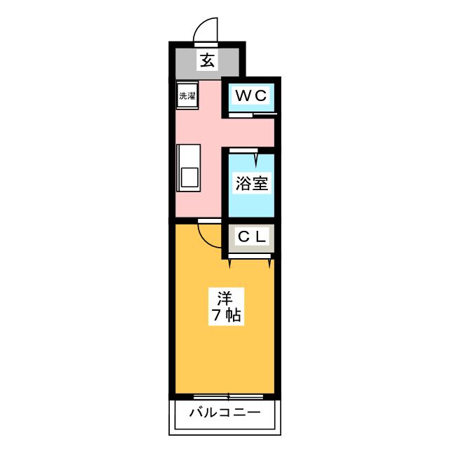 名古屋市港区十一屋のマンションの間取り