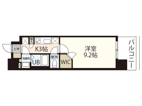 広島市中区中町のマンションの間取り