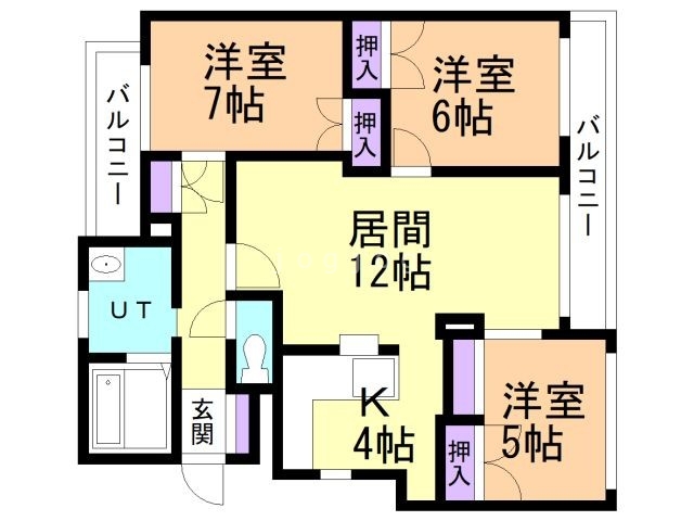 フジエール山の手の間取り