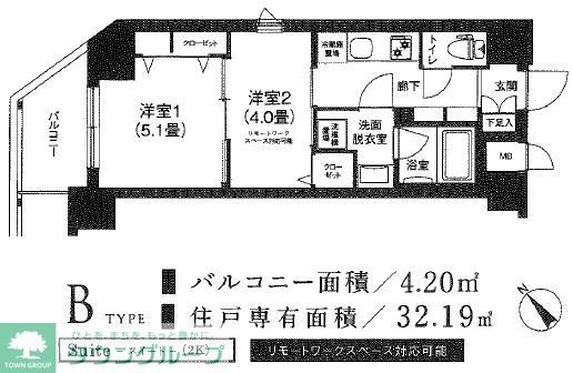 ティモーネグランデ町屋の間取り