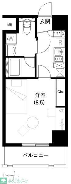 平塚市明石町のマンションの間取り