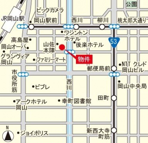 ショッピングセンター　岡山タカシマヤ（ショッピングセンター）まで368m