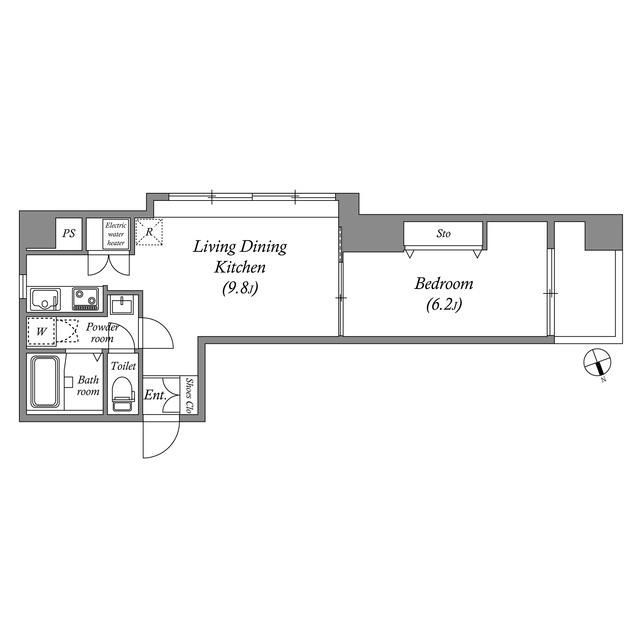 東京都港区芝３（マンション）の賃貸物件の間取り