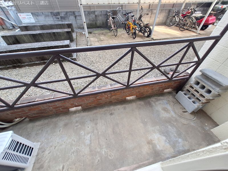 バルコニー　南向きです