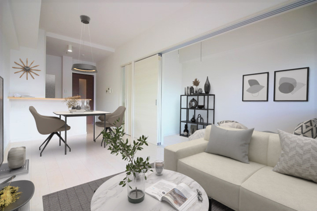 居室・リビング　家具や小物はＣＧで加工しています。